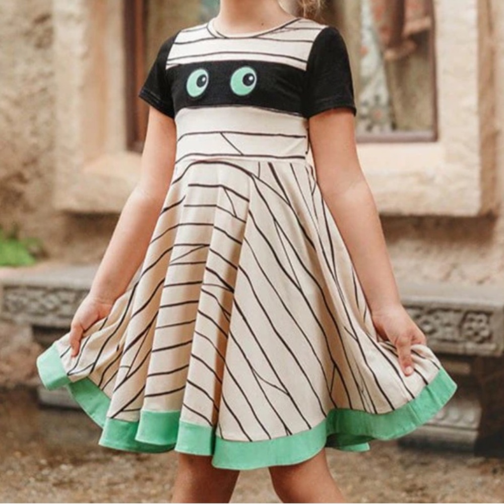 Only Little Once Mummy Twirl Dress Happy Halloween! 👻🎃